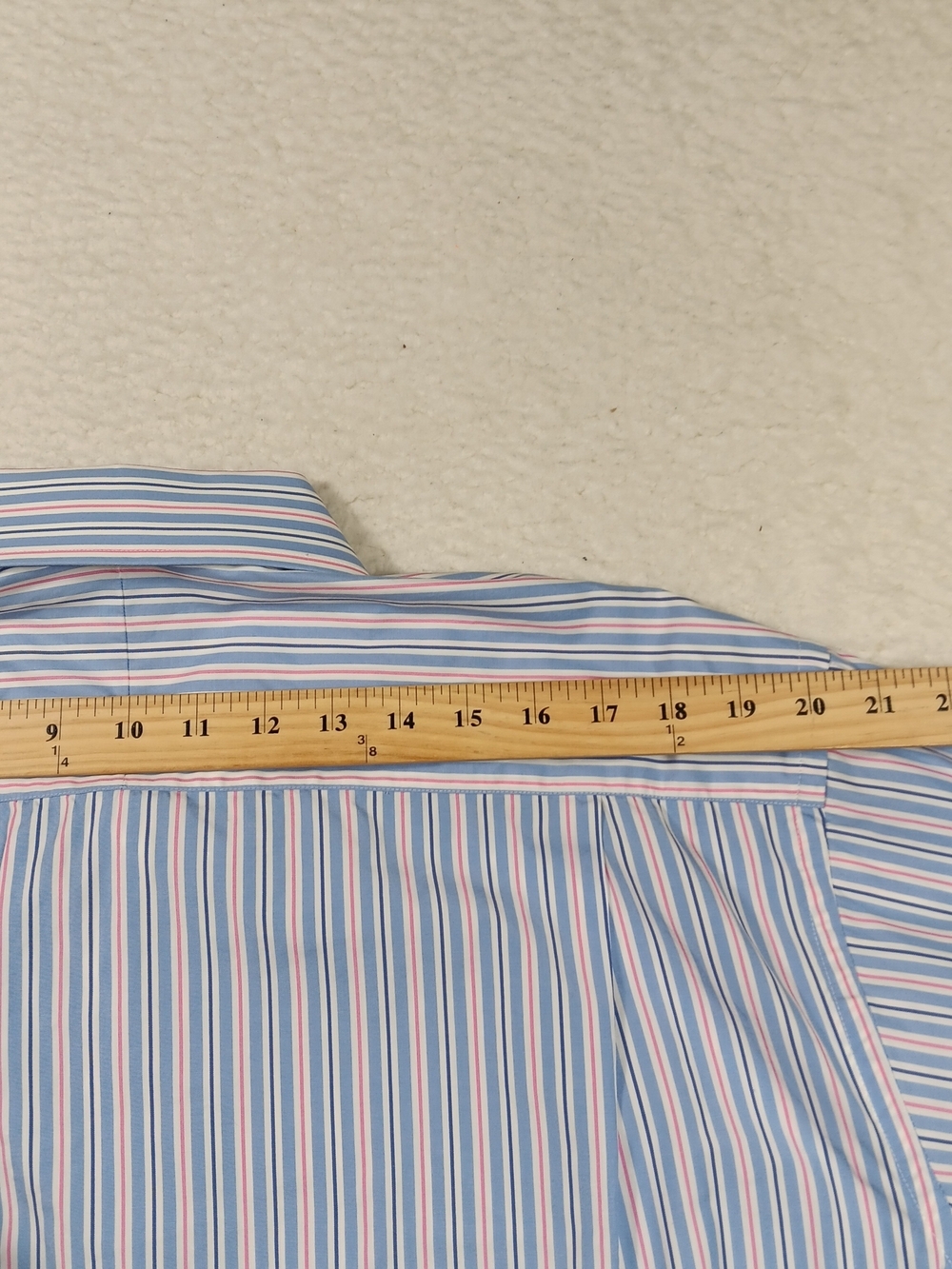Vintage Gitman Bros Shirt Mens 16.5-33 Long Sleeve Button Up Striped Nautical - Picture 10 of 13